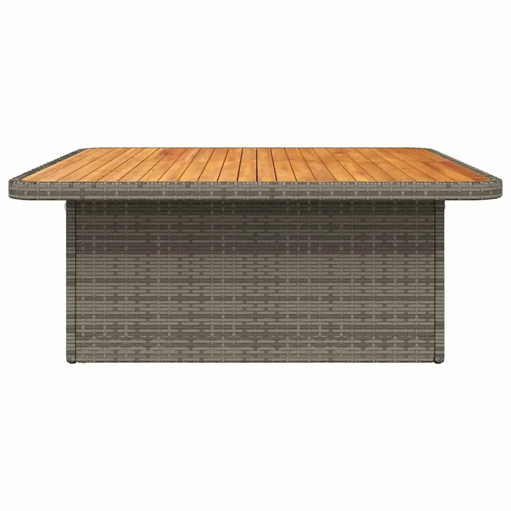 Garden Table Adjustable Grey 110x110x71 cm Outdoor Patio Furniture