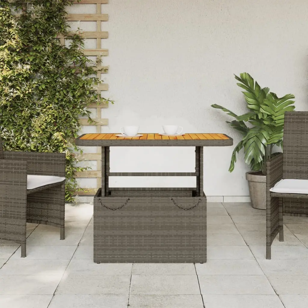 Grey Garden Table for Gatherings