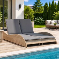Your Outdoor Companion: Comfortable Sun Lounger with Cushions