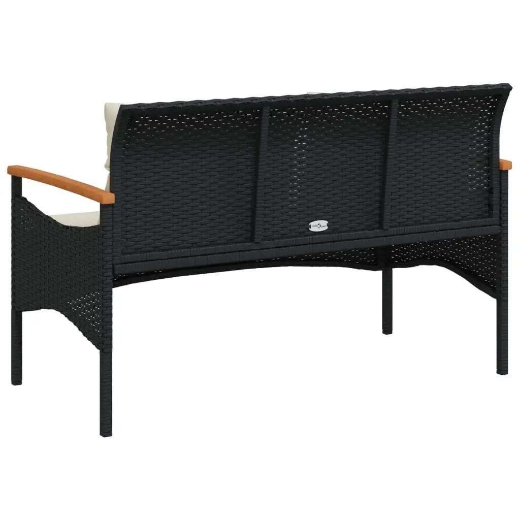 Garden Bench with Cushions for Outdoor Fun