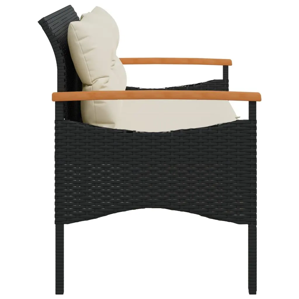 Garden Bench with Cushions for Outdoor Fun