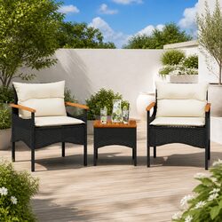 User-Friendly 3 Piece Outdoor Sofa Set with Cushions