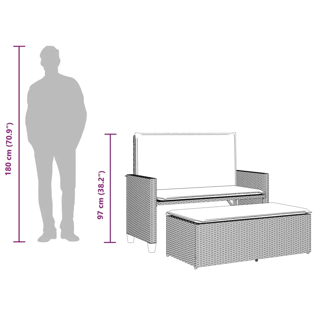 2-in-1 Loveseat Sofa Bed