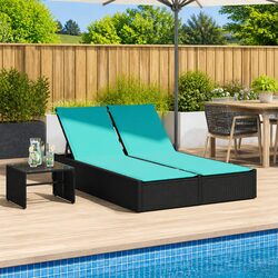 Double Sun Lounger for Comfortable Outdoor Relaxation
