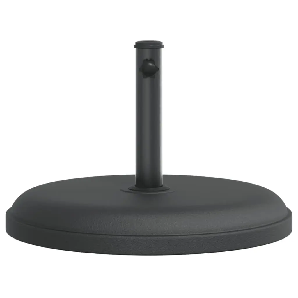 Round Parasol Base Concrete-filled 25 kg Umbrella Stand Black Pole Ø32 Ø35 Ø38 mm