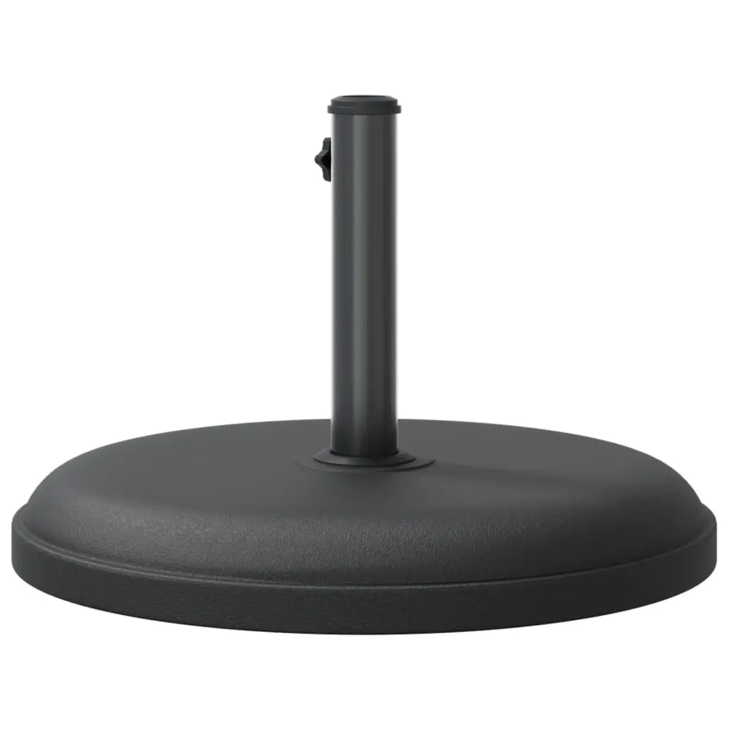 Round Parasol Base Concrete-filled 25 kg Umbrella Stand Black Pole Ø32 Ø35 Ø38 mm