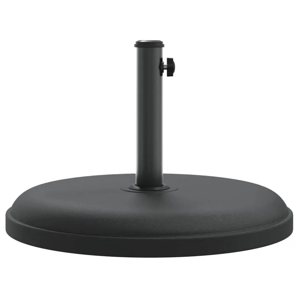 Round Parasol Base Concrete-filled 25 kg Umbrella Stand Black Pole Ø32 Ø35 Ø38 mm