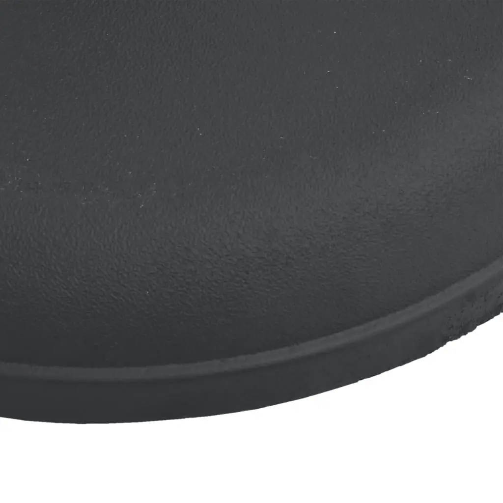 Round Parasol Base Concrete-filled 25 kg Umbrella Stand Black Pole Ø32 Ø35 Ø38 mm