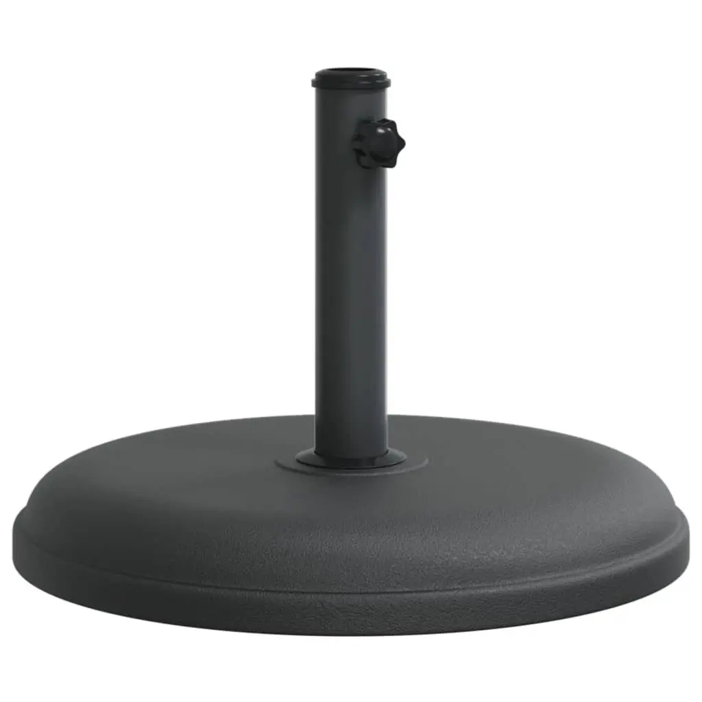 Parasol Base Round Black Ø32/35/38mm Pole Umbrella Stand 15kg Stable Garden