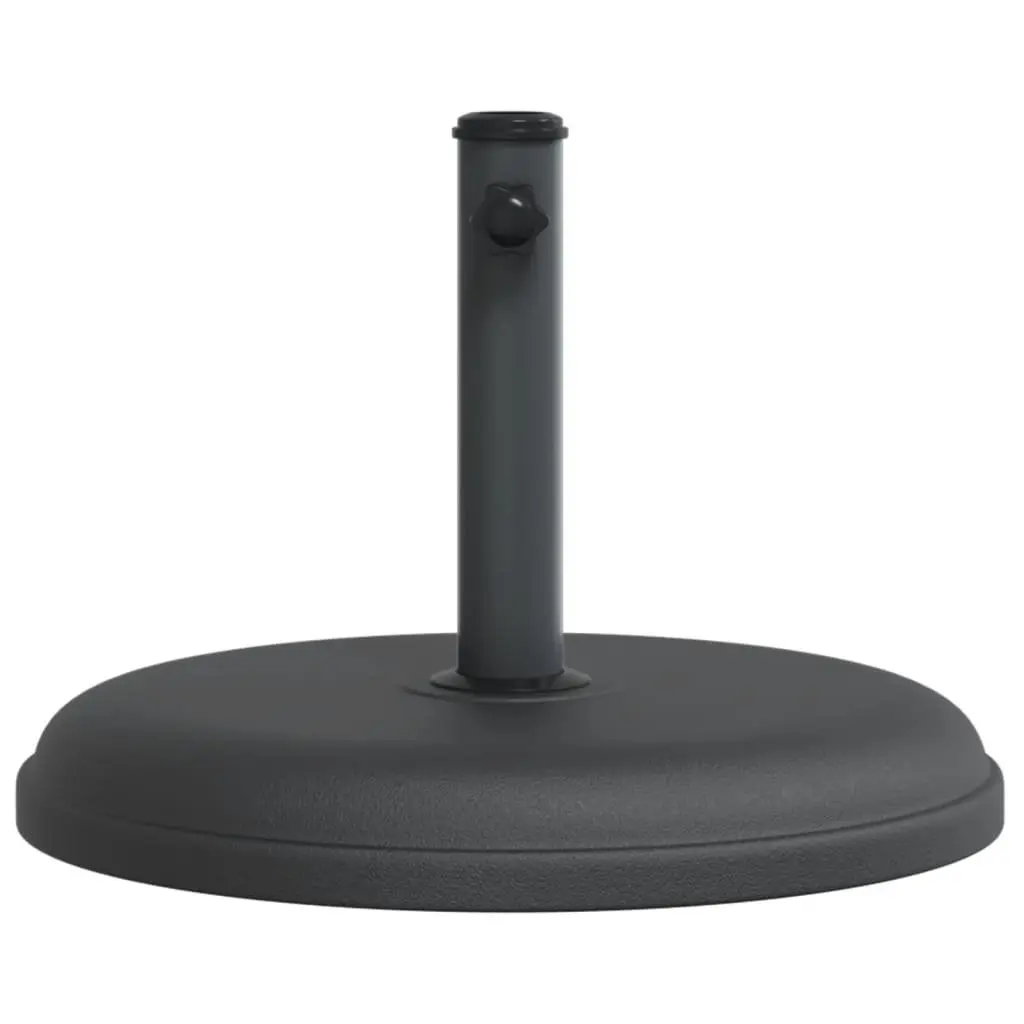 Parasol Base Round Black Ø32/35/38mm Pole Umbrella Stand 15kg Stable Garden
