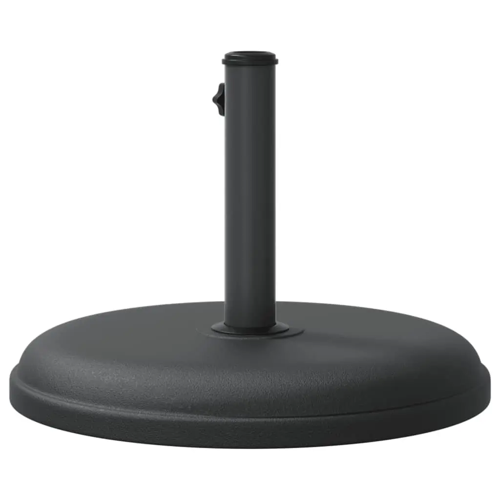Parasol Base Round Black Ø32/35/38mm Pole Umbrella Stand 15kg Stable Garden