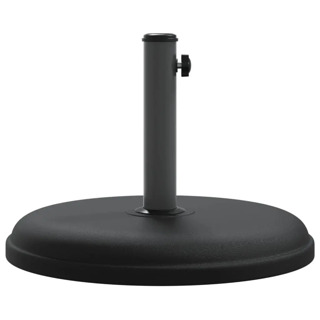 Parasol Base Round Black Ø32/35/38mm Pole Umbrella Stand 15kg Stable Garden