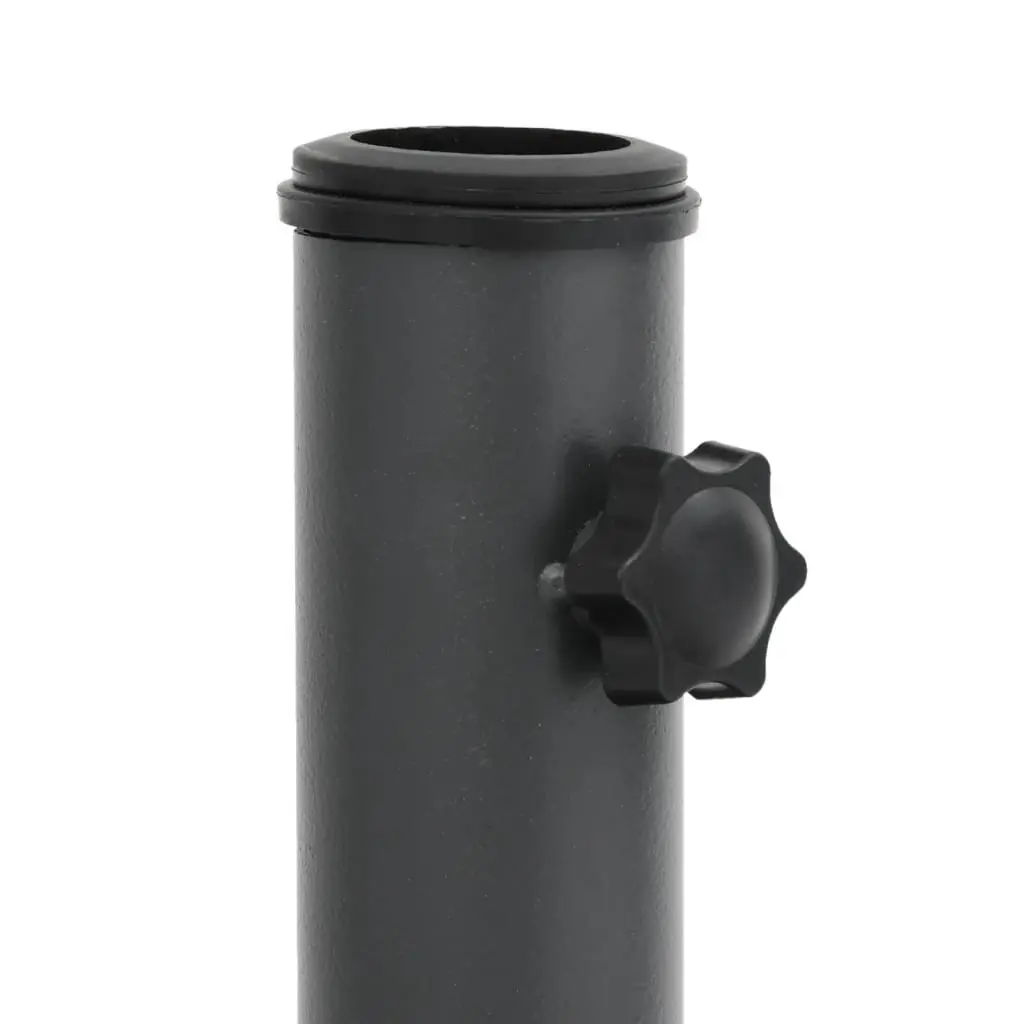 Parasol Base Round Black Ø32/35/38mm Pole Umbrella Stand 15kg Stable Garden