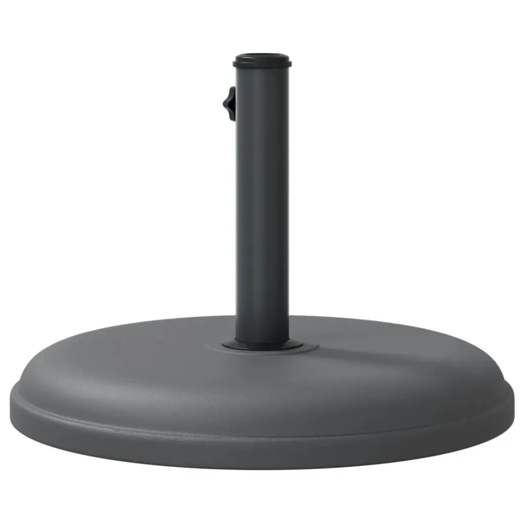 Grey Round Umbrella Stand 15kg Weight Capacity Stable Base Fits 32mm 35mm 38mm Poles