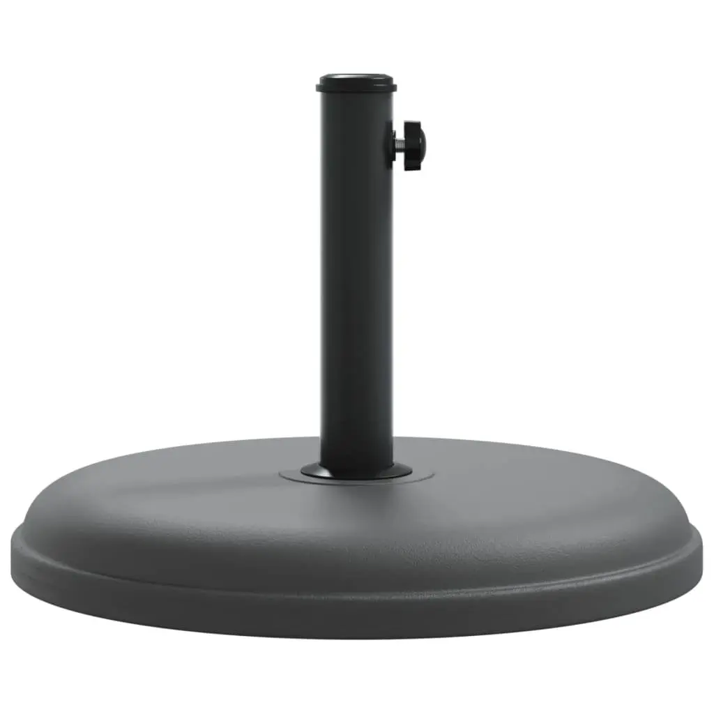 Grey Round Umbrella Stand 15kg Weight Capacity Stable Base Fits 32mm 35mm 38mm Poles