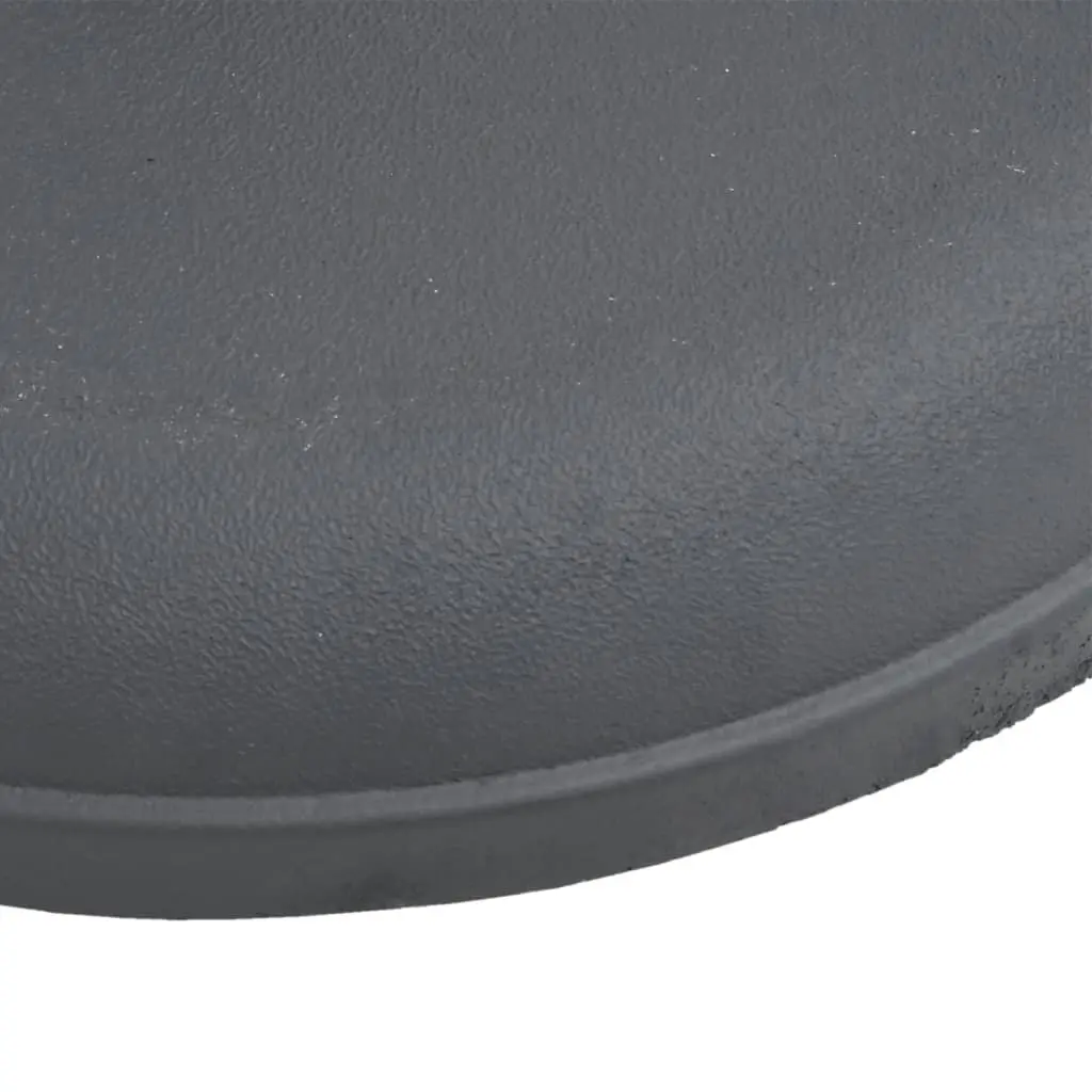Grey Round Umbrella Stand 15kg Weight Capacity Stable Base Fits 32mm 35mm 38mm Poles