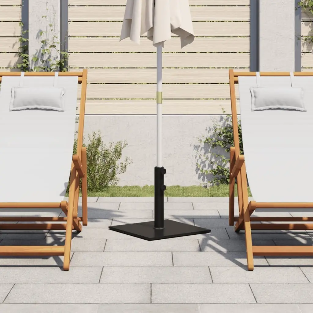 Parasol Base Square 17kg Stable for Umbrella Pole Diameter 32 38 48mm