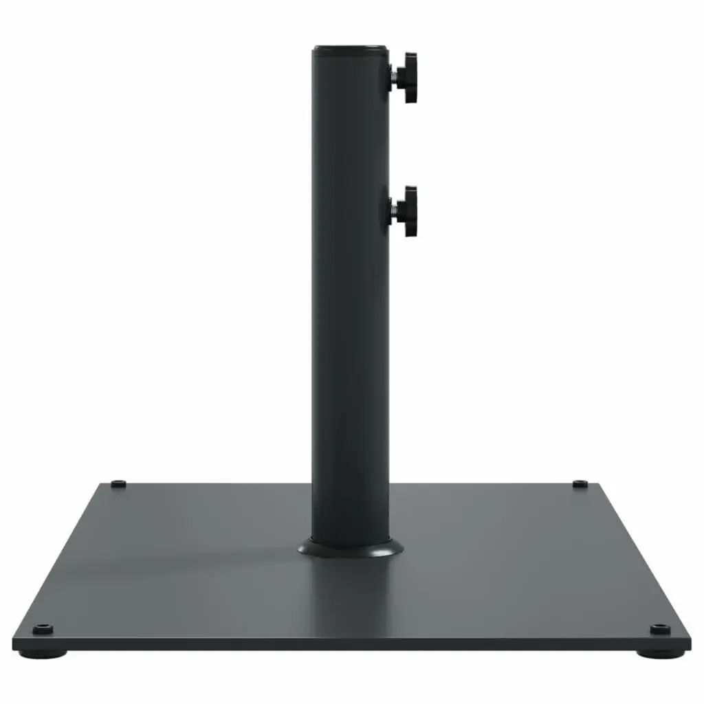 Parasol Base Grey Rectangular Umbrella Stand 15kg Fits 32 38 48mm Poles