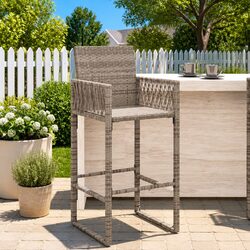 Your Ideal Grey Outdoor Bar Stools Set of 2 Awaits You