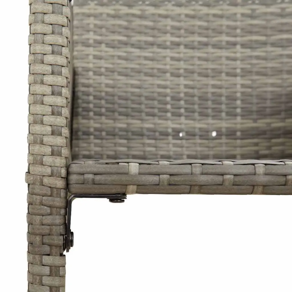 Grey Outdoor Bar Stools Set of 2