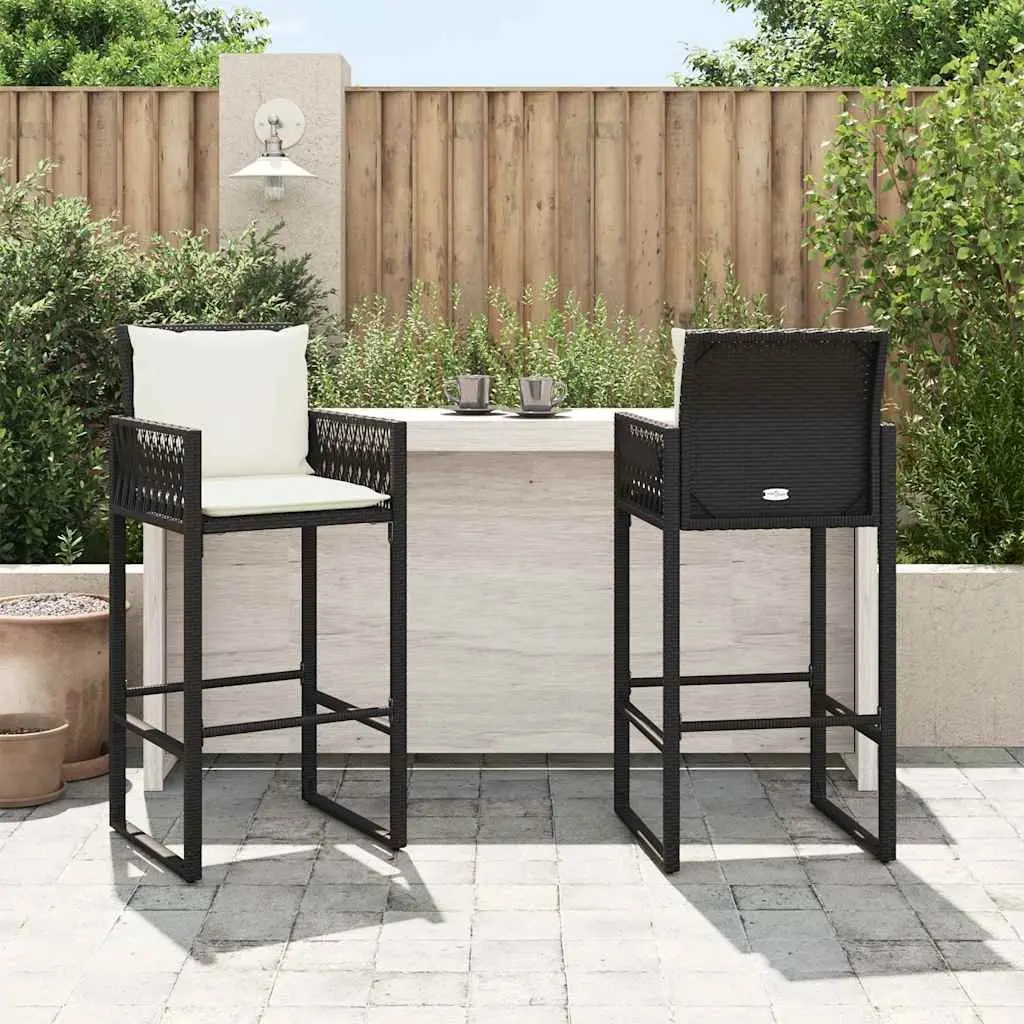 Outdoor Bar Stools Set with Cushions