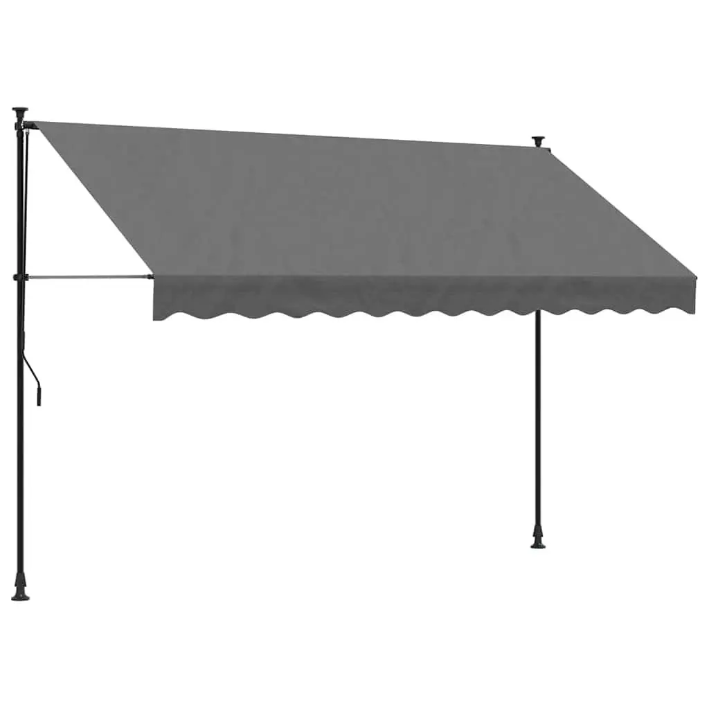 Retractable Awning Steel Frame Crank Handle 300x150cm