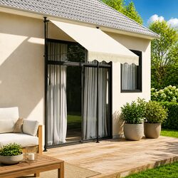 Your New Favorite Cream Retractable Awning