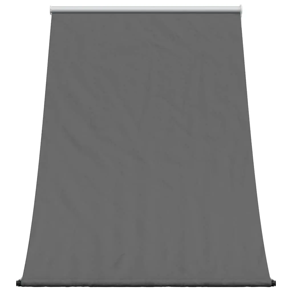 Retractable Awning Anthracite 100x150 cm Durable Steel Frame UV Resistant Fabric Outdoor Garden Shade