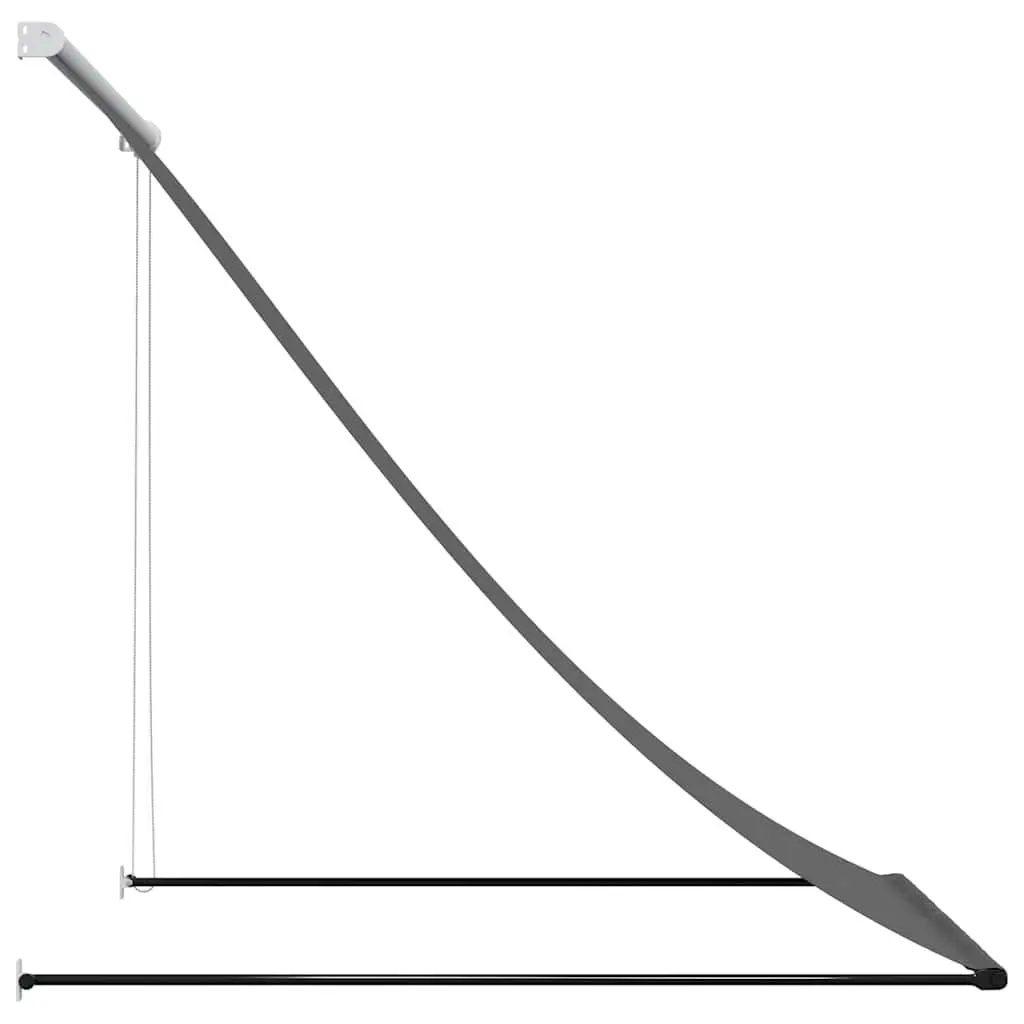 Retractable Awning Anthracite 150x150 cm Outdoor Shade for Patios Balconies and Gardens