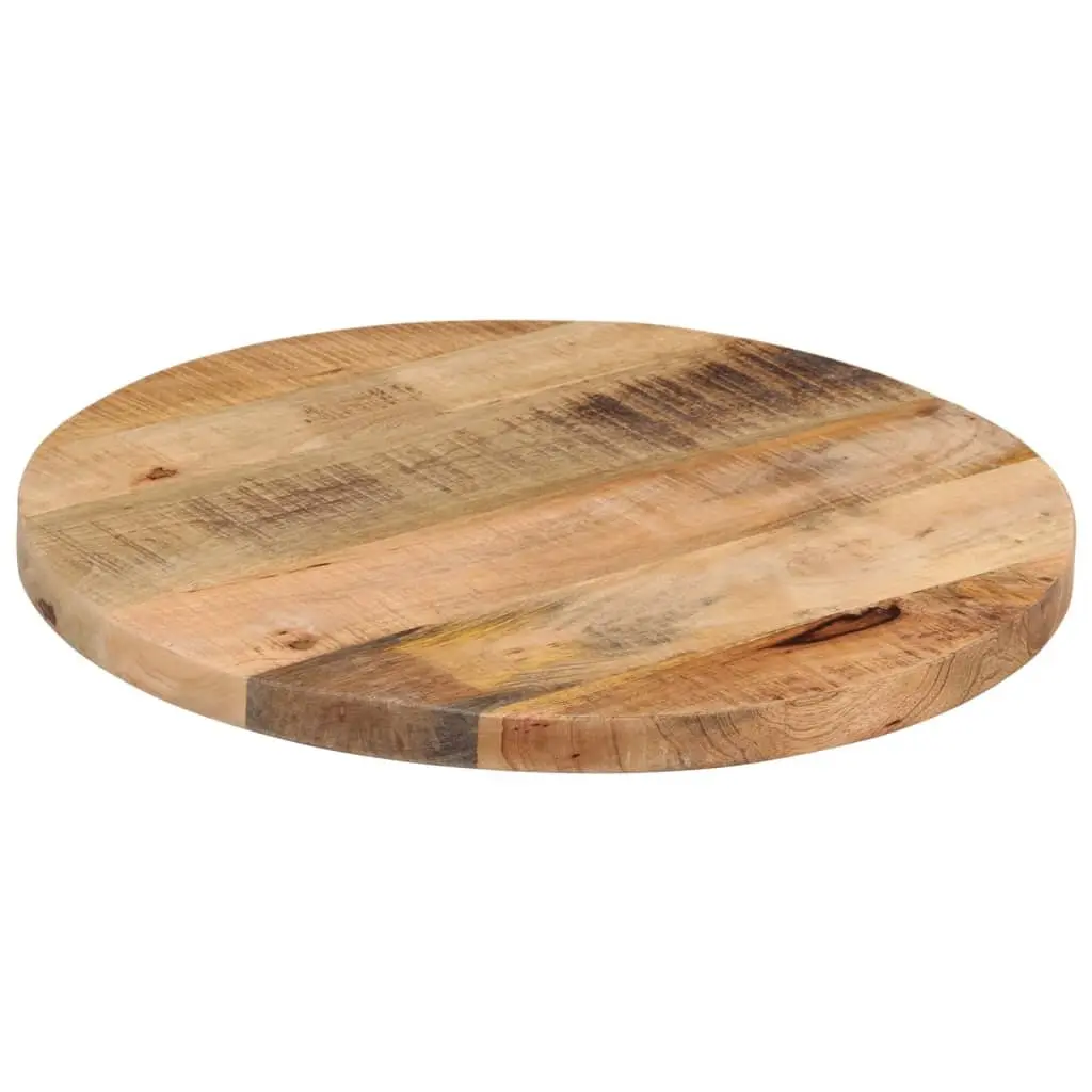 60cm Round Table Top in Solid Mango Wood