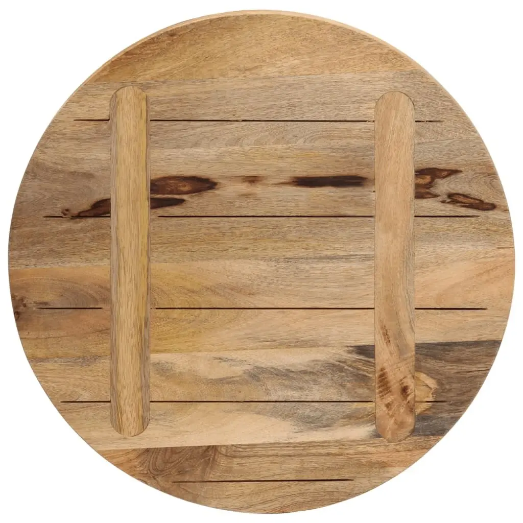 60cm Round Table Top in Solid Mango Wood