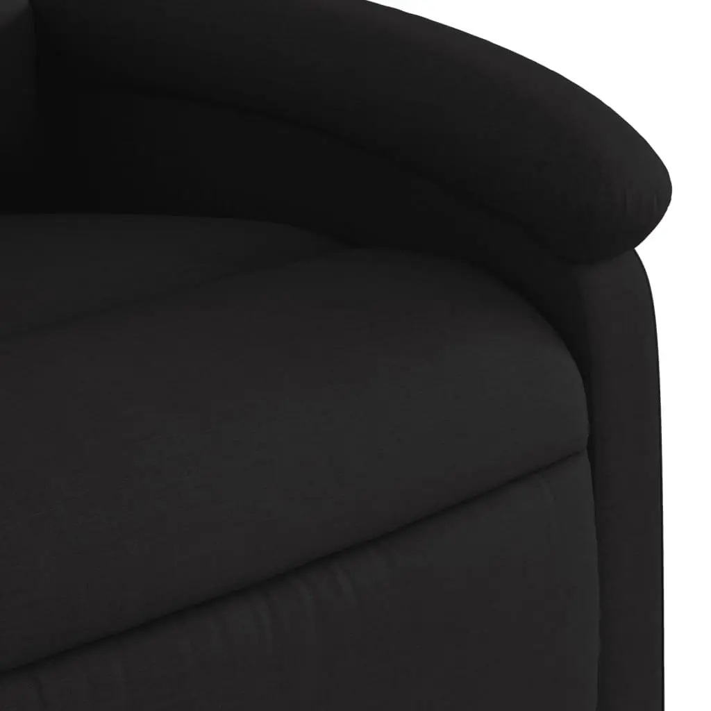Recliner Chair in Black Fabric