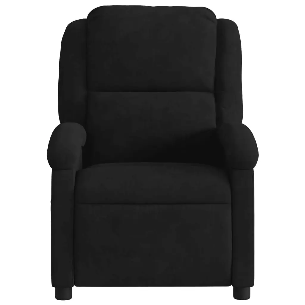 Black Velvet Recliner Chair