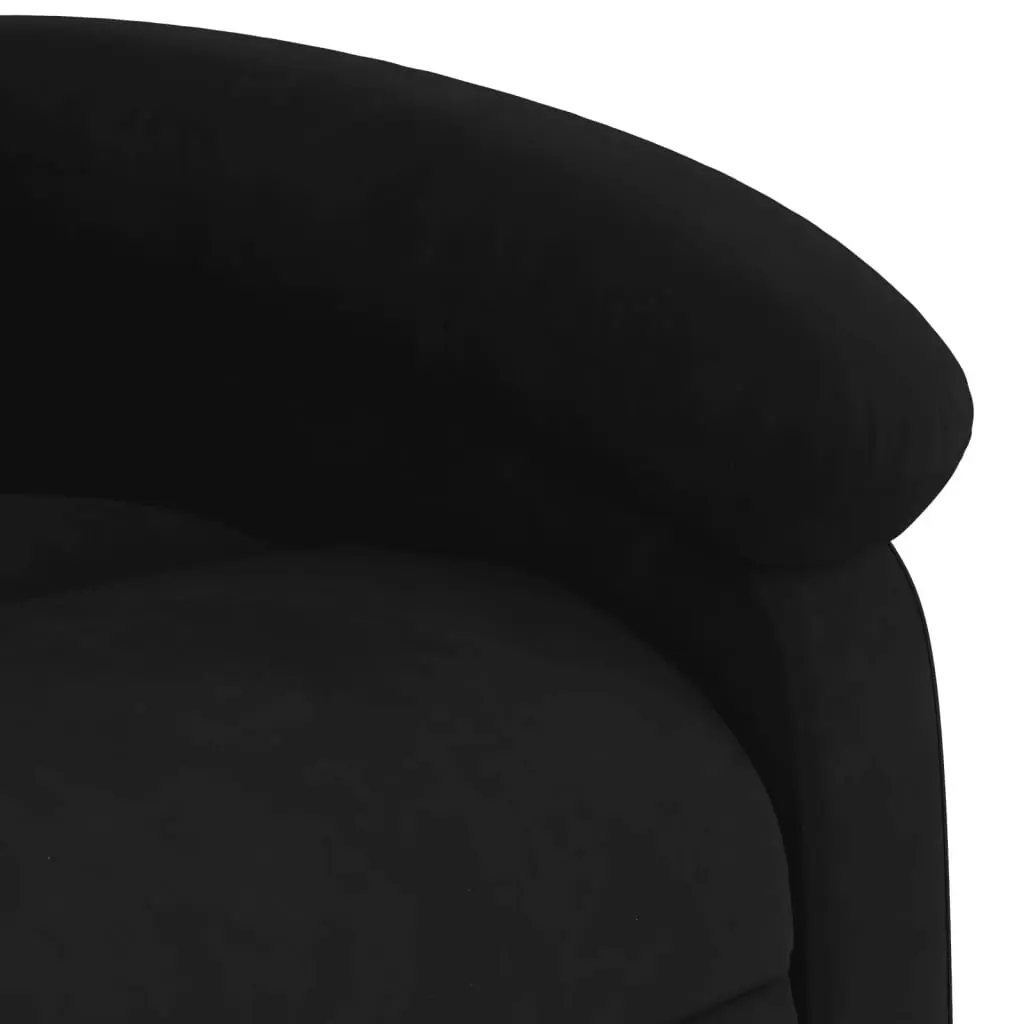 Black Velvet Recliner Chair
