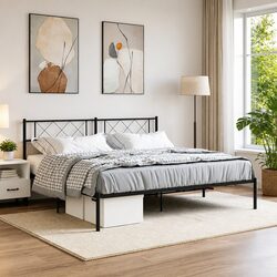 Your King Metal Bed Frame with Headboard Awaits!
