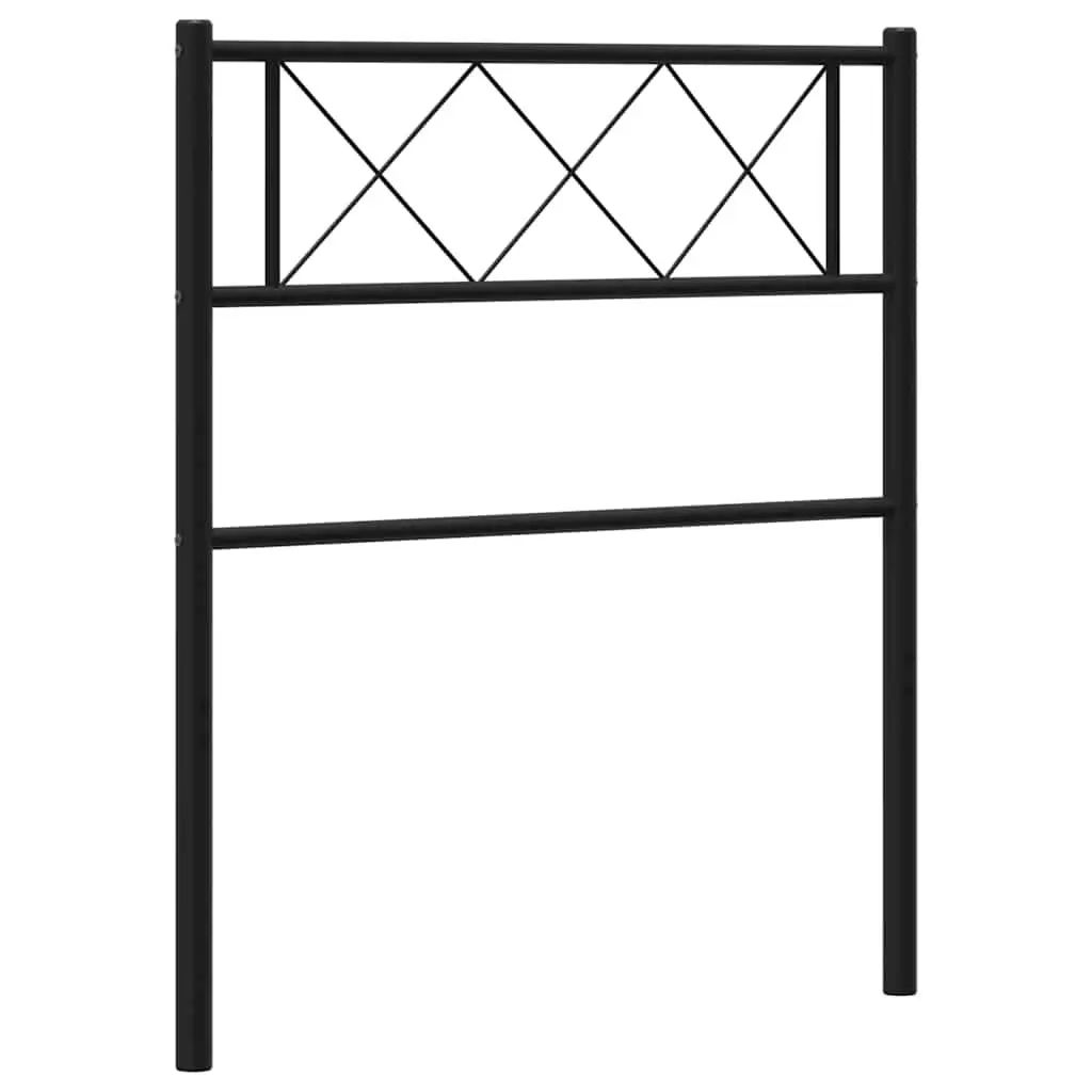 Black Metal Headboard for Comfort