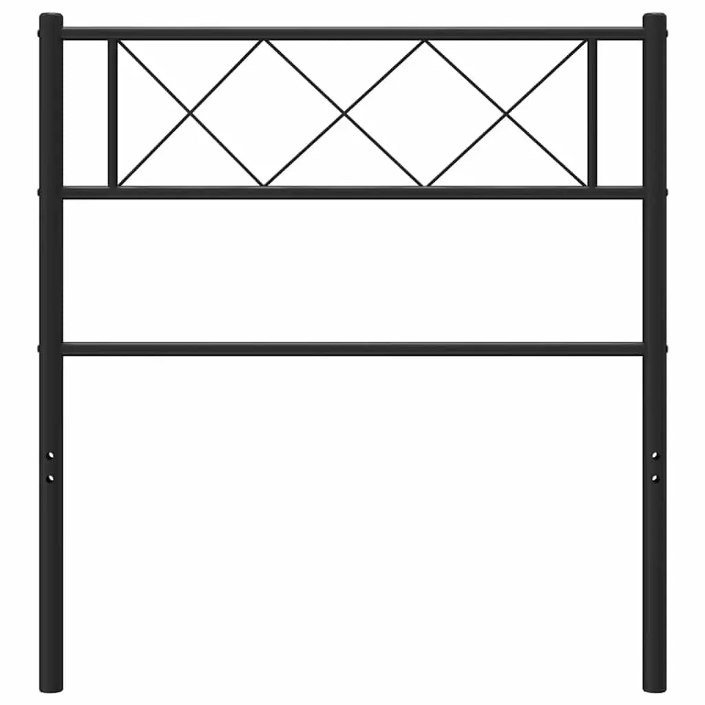 Black Metal Headboard for Comfort