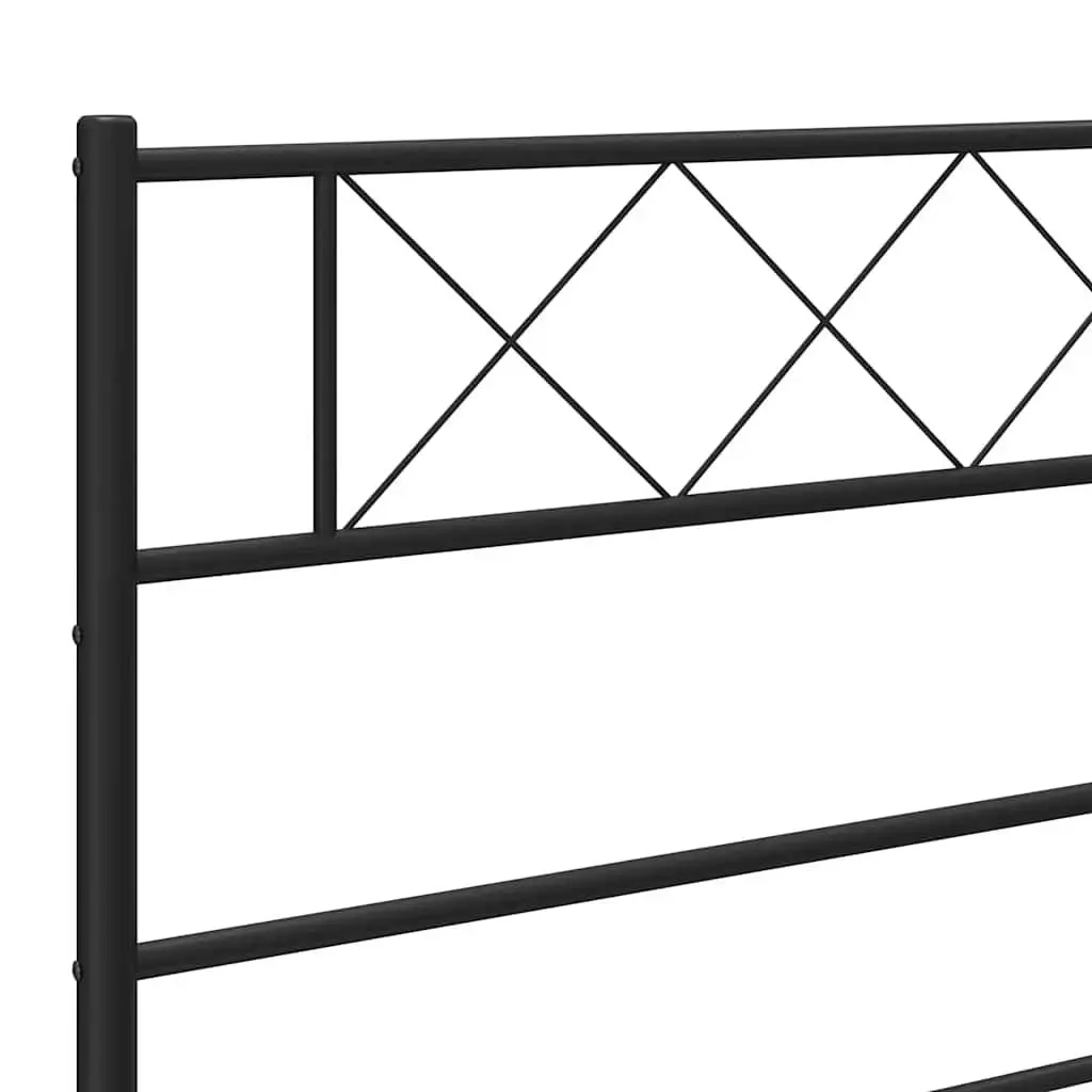 Black Metal Headboard for Comfort