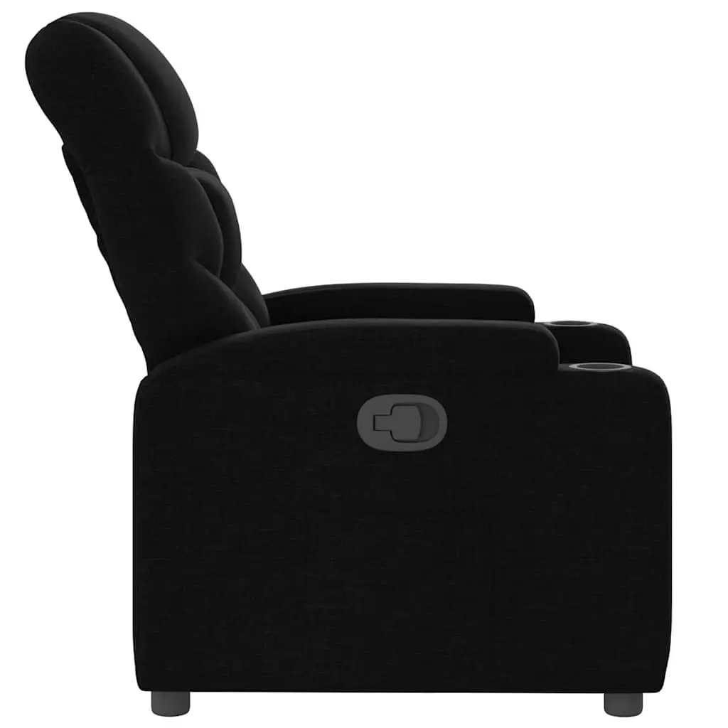 Recliner Armchair Manual Recline Fabric Lounge Chair with Cup Holders Side