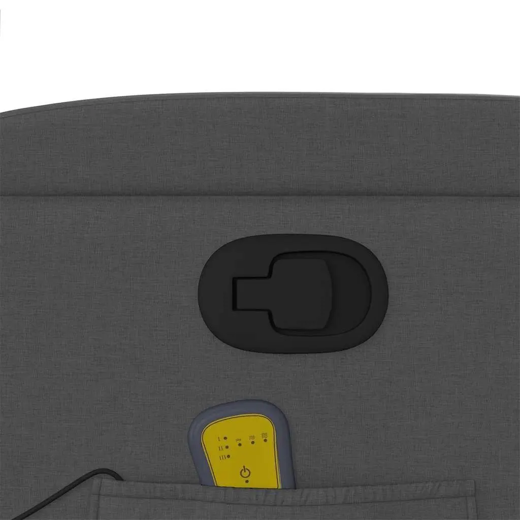 Grey Fabric Massage Recliner Chair