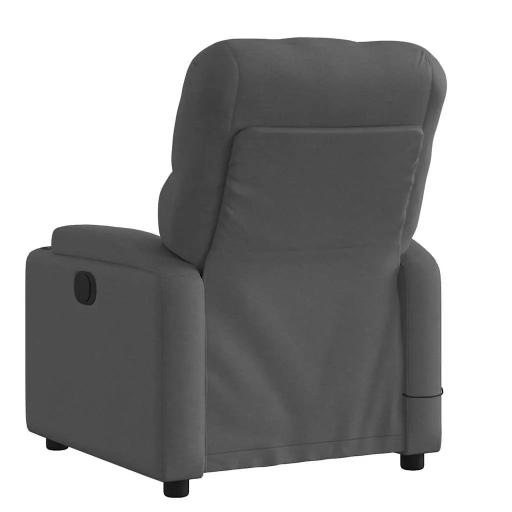 Grey Fabric Massage Recliner Chair