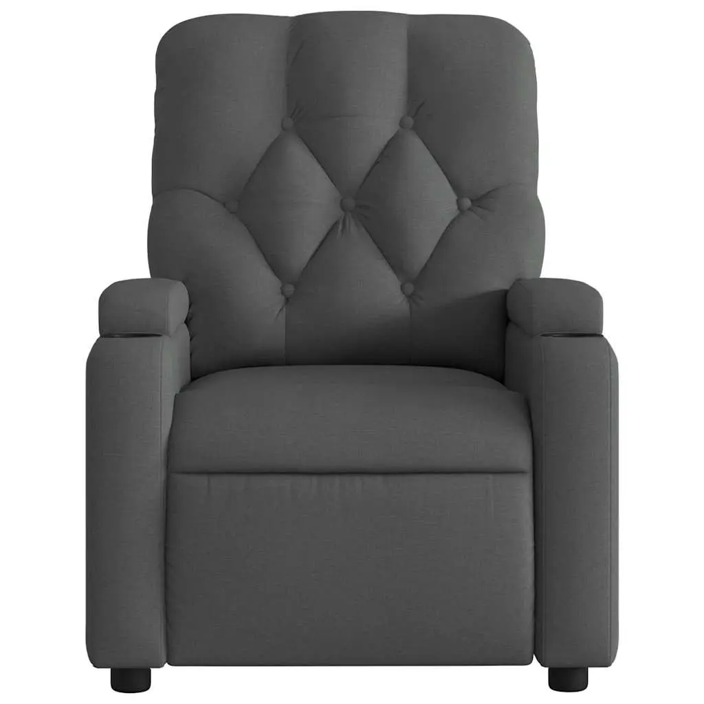 Grey Fabric Massage Recliner Chair