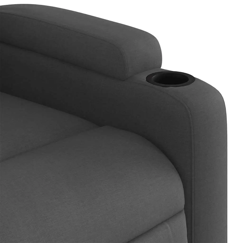 Grey Fabric Massage Recliner Chair