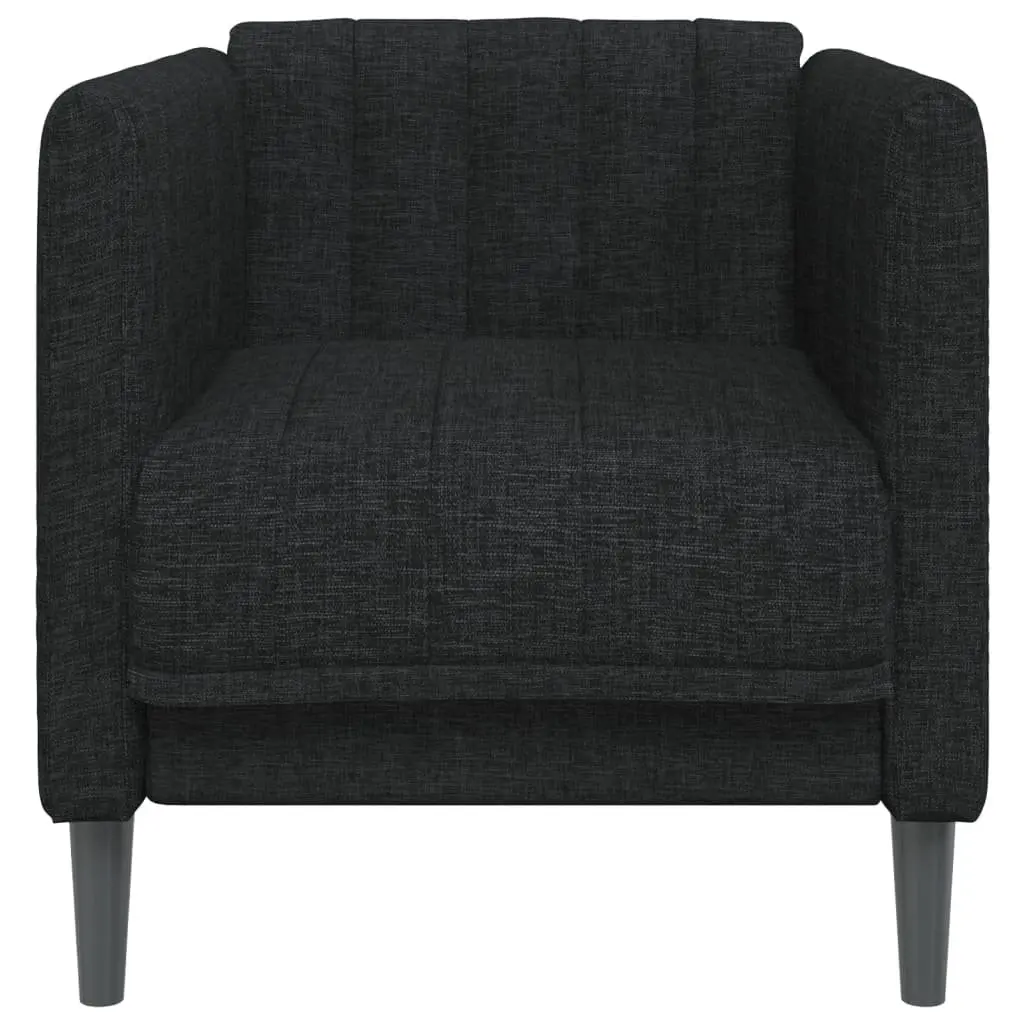 Sofa Chair Modern Black Fabric Armchair Living Room Seating