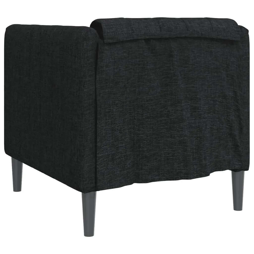 Sofa Chair Modern Black Fabric Armchair Living Room Seating