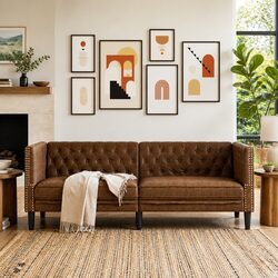 Your New Favorite 3-Seater Chesterfield Sofa in Brown