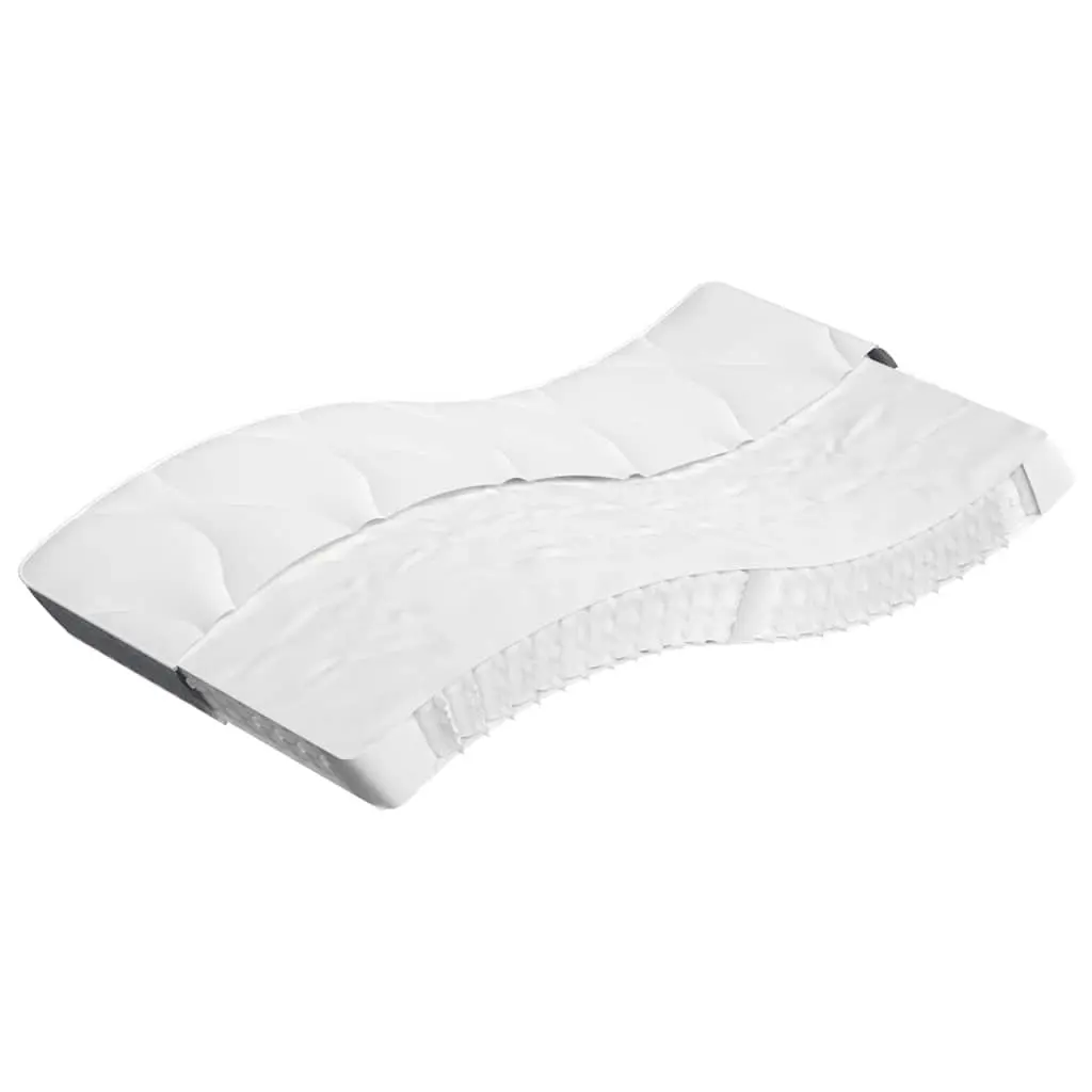 King Single Pocket Spring Mattress Medium Firmness 107x203cm Fabric Cover White