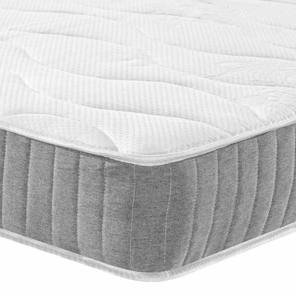 King Single Pocket Spring Mattress Medium Firmness 107x203cm Fabric Cover White