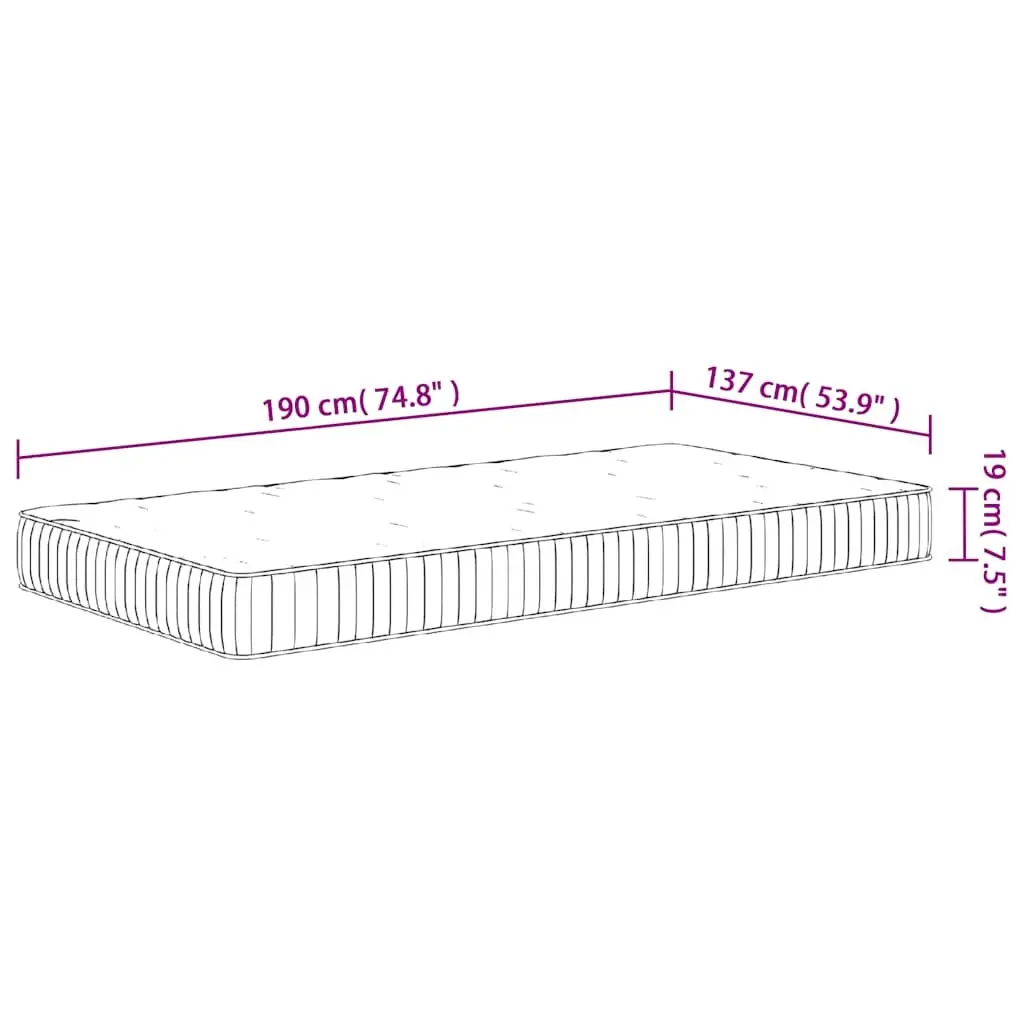 Pocket Spring Mattress 137x190cm