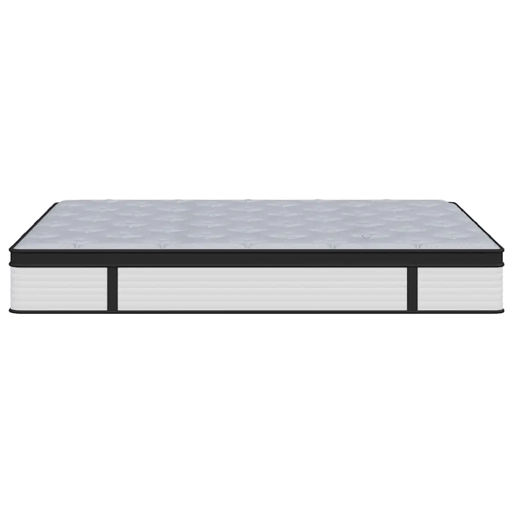 Pocket Spring Mattress Medium Firm Double Size 137x190cm Grey Bedroom Sleep
